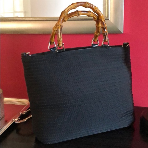 Gucci Handbags - Gucci Black Canvas Satchel